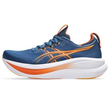 Imagem de ASICS Tênis de corrida masculino Gel-Nimbus 28, Azul crepúsculo/Anzu, 10 Wide
