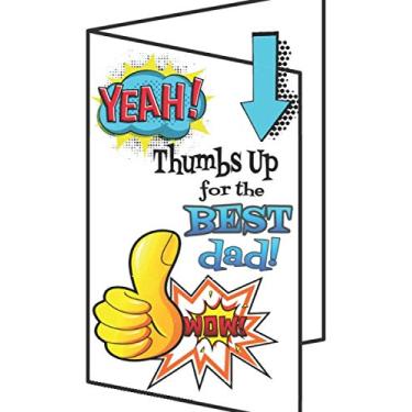 Imagem de Yeah! Thumbs Up For The Best Dad! Wow!: Fathers Day Gift Blank Lined Writing Journal Diary (Alternative Card) Gift For Dad