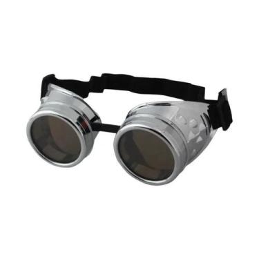 Imagem de Óculos De Sol Masculinos Oversized Redondos Estilo Steampunk, Lentes C