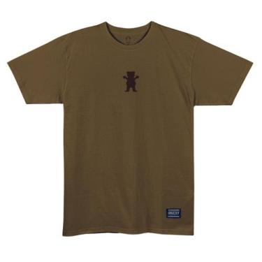 Imagem de Camiseta Grizzly Back Script Logo Tee II -, Marrom otter, GG