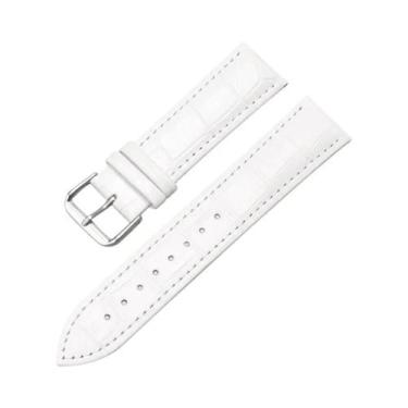 Imagem de Pulseira De Relógio Masculina Em Couro Genuíno Com Padrão De Crocodilo