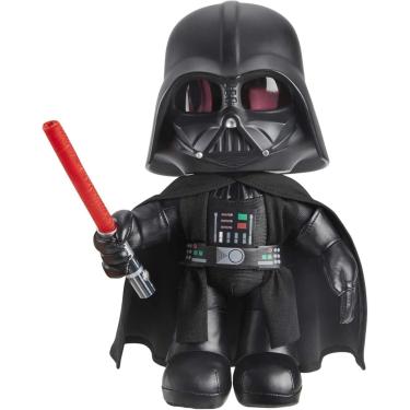 Imagem de Star Wars Pelúcia Darth Vader Com Luz e Modificador de Voz - Mattel HJW21