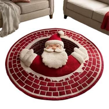 Imagem de Tapete de Natal para porta da frente | Decoração decorativa de Natal | Tapete de área 3D de Natal | para entrada externa, piso, pátio, casa, exterior, quarto, sala de estar, cozinha, , interior