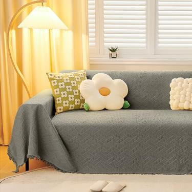 Imagem de Cobertor de capa de sofá, capas de sofá laváveis para animais de estimação, capa de sofá de dupla face, ar condicionado versátil, soneca e cobertor de carro - perfeito para almofadas de sofá e