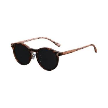 Imagem de Óculos De Sol Redondos Vintage Unissex Estilo Hippie Para Direção, Esp