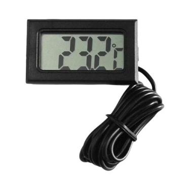 Imagem de Termômetro Digital LCD À Prova d'Água Com Sonda Externa De 1m/2m Para 
