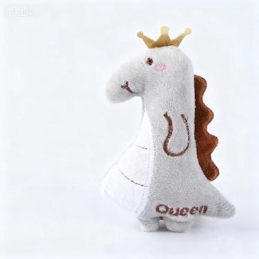 Imagem de Brinquedo interativo para gatos de pelúcia gatinhos em forma de dinossauro, brinquedo branco para mastigar erva de gato brinquedos de dinossauro para gatos (12 cm - 1 peça - GREY0013