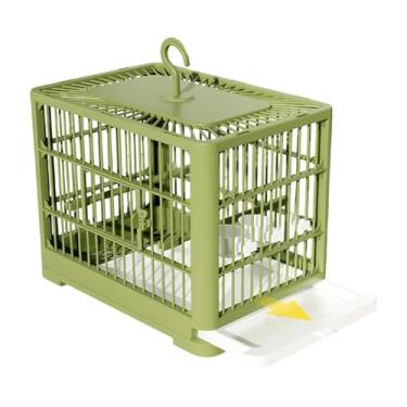 Imagem de Gaiola de viagem para pássaros - Gaiola de transporte para periquito com bandeja de puxar, habitat portátil de pássaros de estimação para araras, conures, calopsitas, pardais, periquitos