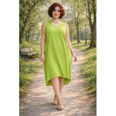 Imagem de Vestido Mullet Regata Com Bolso - modanascimento2021, Verde lima, P