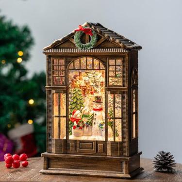 Imagem de Lanterna Snow Globe Lantern Xindian Christmas Snowman Carolers
