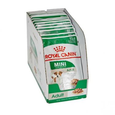 Imagem de Pack Ração Úmida Royal Canin Sachê Mini Adult para Cães Adultos de Por