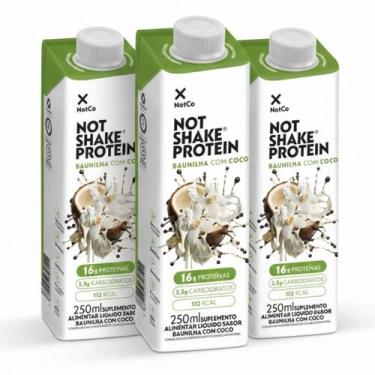 Imagem de Kit 3 Suplemento NOT SHAKE Protein Baunilha c/ Coco 250ml - NotCo