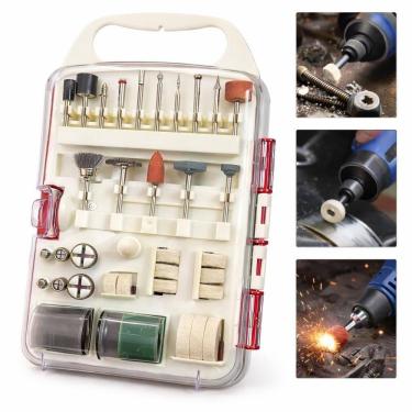 Imagem de Kit 71 Acessórios Para Micro Retífica Universal Com Maleta Corte Lixa Polimento Gravação Artesanato