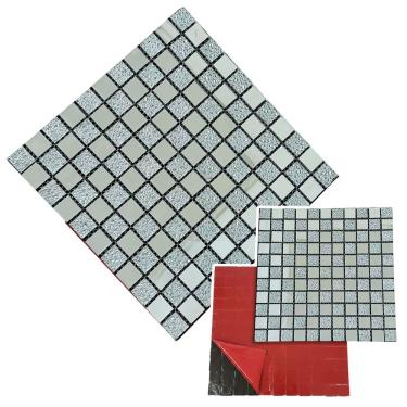 Imagem de Pastilha De Vidro Adesiva Para Parede Cozinha Lavabo Banheiro Sala Decorativa Aplicacao Facil Moderna Requintado Reforma