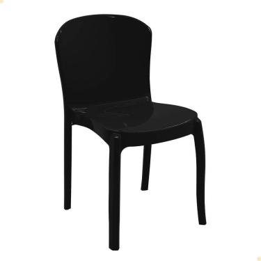 Imagem de Cadeira Empilhável Tramontina Anna Em Polipropileno Preto 92028-009