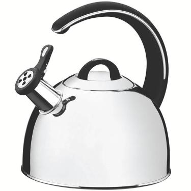 Imagem de Chaleira Tramontina Com Apito Em Aço Inox Fundo Triplo Cabo Preto 3,3 L 61488213