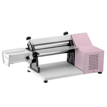 Imagem de Cilindro Laminador Elétrico Malta 28 Cm Com Cortador De Talharim Rosa 110V 3117004