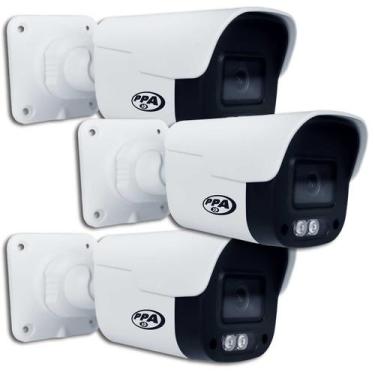 Imagem de Kit 3 Cameras 4X1 Jetcolor 2Mp Bullet 20M Full Hd Led Lente 2,8Mm - PP