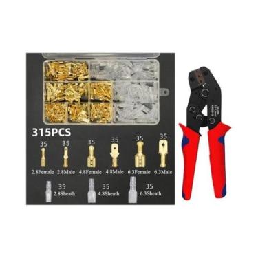 Imagem de Kit De Conectores Elétricos Isolados Macho E Fêmea Sortidos: Terminais