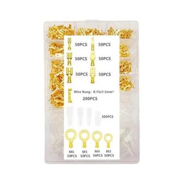 Imagem de Kit De Conectores Elétricos Isolados Macho E Fêmea Sortidos: Terminais