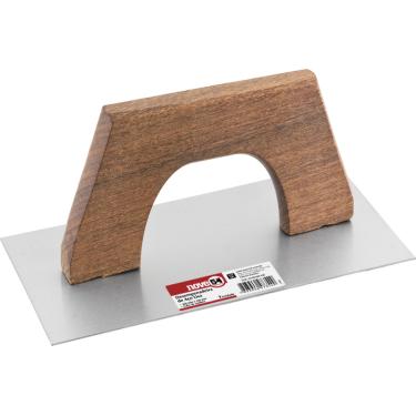 Imagem de Desempenadeira Aço Lisa 12,0x25,0cm Cabo Total Madeira Fecha