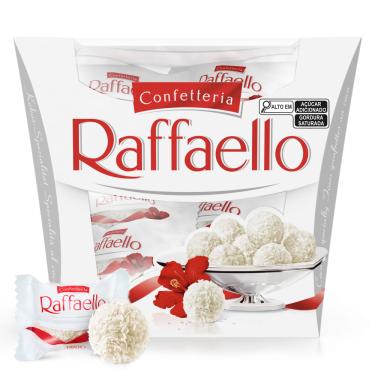 Imagem de Bombom Raffaello Coco e Amêndoa Ferrero 15 unidades 150g Caixa Premium