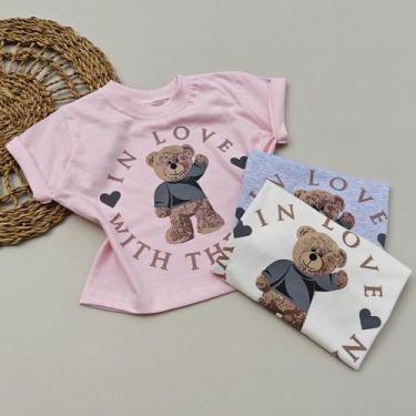 Imagem de T-shirt Ursinhos Carinhosos 04 ao 12 - Maria Sininho Store, 06, Rosa