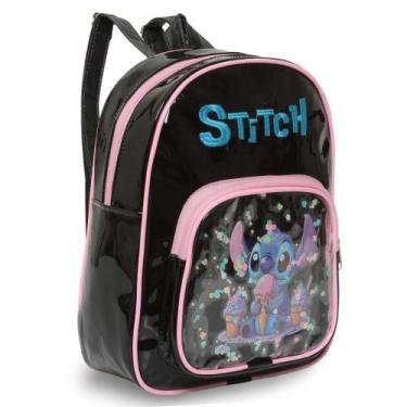 Imagem de Mochila Infantil Feminina Stitch Costas Tam M Várias Cores - Plike, Pr