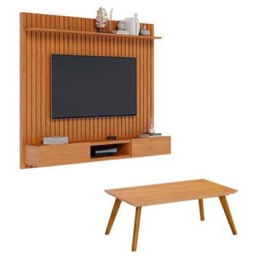 Imagem de Painel Suspenso Loft 1.8 Com Mesa De Centro Classic Nature - Imcal - I