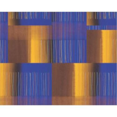 Imagem de Papel de Presente Bobina Couchê 60CM MOD348 Quadrados - Rolo de 100 Me