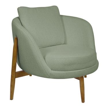 Imagem de Poltrona Decorativa Austin Bouclé Verde Claro - Nexta Casa