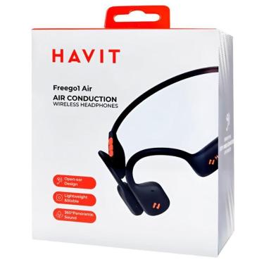 Imagem de Fone De Ouvido Havit E510bt Freego1 Air - Bluetooth - Azul