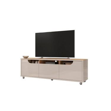 Imagem de Rack Jersey 1.60 Off White/Noce - Casa D Móveis