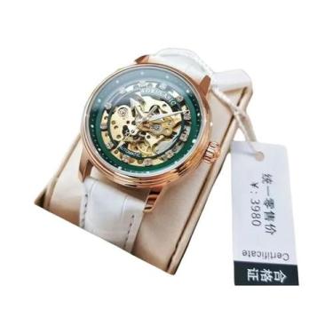 Imagem de Relógio Mecânico Feminino À Prova d'Água Com Diamantes Incrustados, Pr