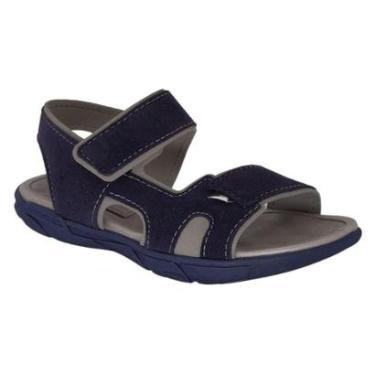 Imagem de Sandália Infantil Masculina Molekinho Papete Azul marinho-Masculino