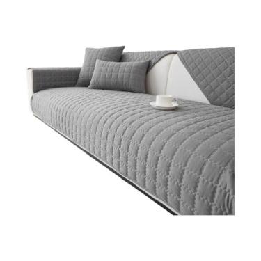 Imagem de Capa De Sofá Antiderrapante Lisa E Acolchoada, Protetor De Móveis Para