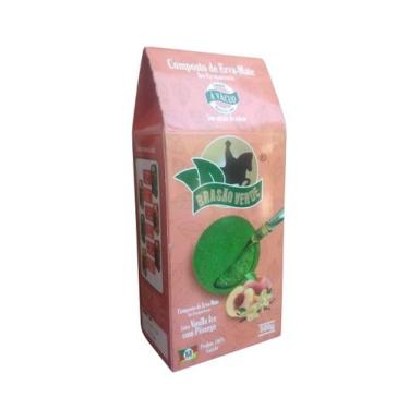 Imagem de Erva Mate Chimarrão BRASÃO VERDE VANILLA ICE PÊSSEGO 500gr