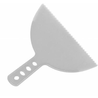 Imagem de Espátula Plástica Dentada Cinza 200mm - 0.2584 - Compel Espatula Plast