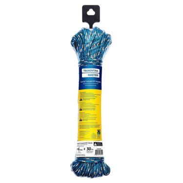 Imagem de Corda Trançada Pet Meada 6 mm X 30 m para Amarrações de Cargas 265 e 4 Kgf Preto Tramontina
