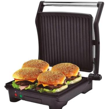 Imagem de Grill Super Duo Abertura de 180 Graus Inox Philco 220V, Prata, 220V