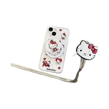 Imagem de Capa De Celular Com Carregamento Sem Fio E Suporte Magnético Para Cart