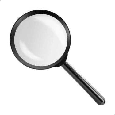 Imagem de Lupa De Aumento Lente Leitura De Mão Escritório Escola 75mm - Darujo