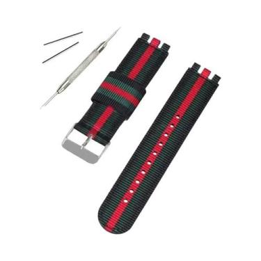 Imagem de Pulseira De Relógio Unissex De Nylon 17mm 19mm 20mm Para Substituição 