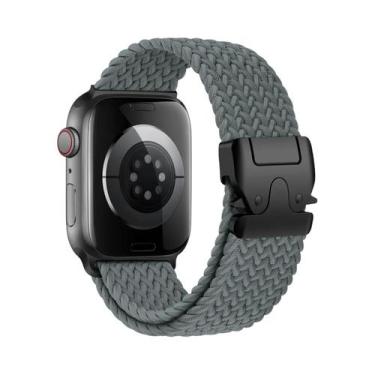Imagem de Pulseira Trançada Para Apple Watch 40mm 44mm 46mm 42mm 49mm 45mm 41mm 