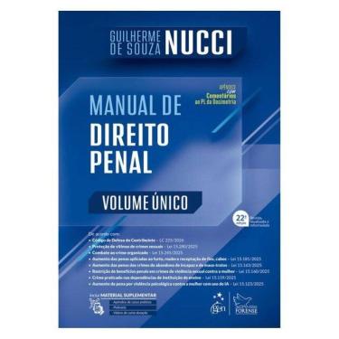 Imagem de Manual De Direito Penal - Volume Único - 22ª Edição 2026