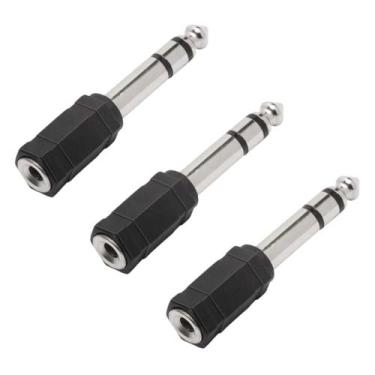 Imagem de Kit 3 Plug Adaptador P2 Fêmea Stereo Para P10 Macho Stereo - MXT