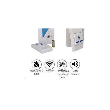 Imagem de Campainha Residencial Sem Fio Resistente Água Wifi 32 Sons - QUALITRON