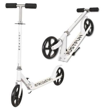 Imagem de Patinete Infantil Adulto Juvenil 2 Rodas Dobrável Portátil Branco, Pre
