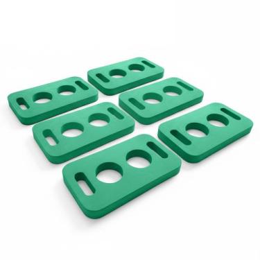 Imagem de Suporte Espaguete Piscina Conector Macarrão EVA Recreação - Kit com 6 
