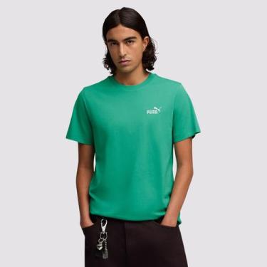 Imagem de Camiseta Puma ESS Small No 1 Big Logo Verde, G